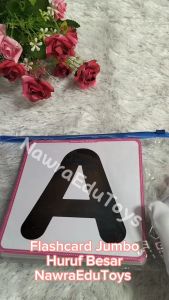 Flashcard JUMBO HURUF Ukuran Besar Kartu Pintar Belajar huruf Jumbo Flash Card Alfabet
