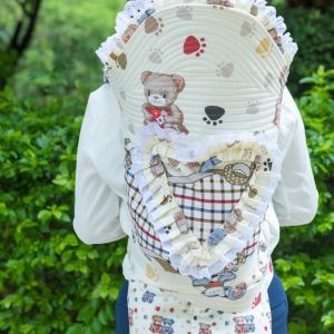 Traditional Pure Cotton Baby Carrier Print Design Light Weight Front And Back Use Old Style Child Carring Wrap for Babies