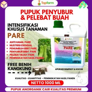 Pupuk Topfarm / Pupuk Booster Pare / Pupuk Untuk Tanaman Pare / Pupuk Penyubur Tanaman Pare / Pupuk Buah Pare / Pupuk Pelebat Buah Pare / Pupuk Tanaman Pare / Pupuk Pembesar Buah Pare