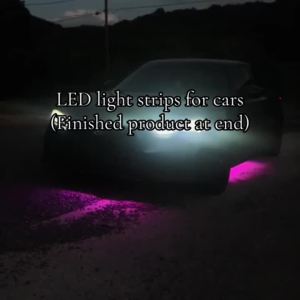 RGB Car Underglow Strip Lights with App Waterproof IP68 Ambient Light Strip for Boat Decoration LED Exterior Lights Strip DC12V