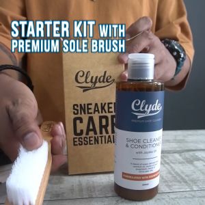 Clyde Premium Shoe Cleaner Starter Kit with Nylon Brush