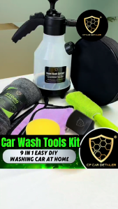 【CP CAR Detailer】Car Wash Tools Kit Set | Car Cleaning Brush Sponge Cloth Detailing Tools