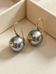 YISHU | Tahitian Peacock Green Pearl Earrings