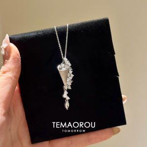 Starry Sandglass Necklace Womens Style Flash Diamond Brushed Silver Choker Fashion Jewelry Alloy Embedded Artificial Gem