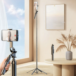 CRENOV | 360 Degree Rotatable Multi-functional Bluetooth Stabilized Universal Portable Tripod