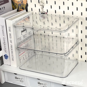 Transparent Dustproof Acrylic Flip Top Storage Box
