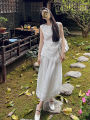CHOUXIE | Đầm Bộ Dáng Elegance Thời Trang Mùa Hè Size Lớn. 