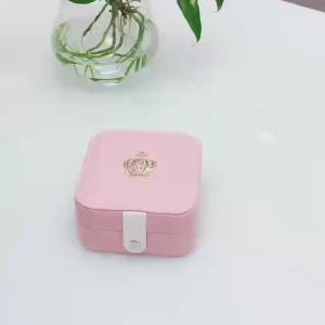 TURTLE Portable Jewellery Box with Mirror Mini Travel Jewellery Organiser