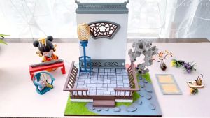 Mô hình nhà DIY Doll House Ancient House Kèm Bộ dụng cụ và Keo dán