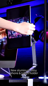 JOPREE X62 Aluminium Alloy Lazy Arm Tablet Ipad Handphone Stand Three Section Cantilever Adjustable