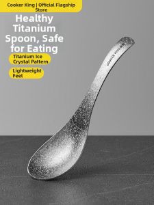 COOKER KING | Infant Applicable Light Luxury Ice Crystal Pattern Portable Western Spoon