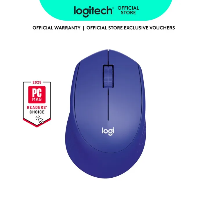 Logitech M331 Silent Plus Wireless Mouse, 2.4 GHz with USB Nano Receiver, 1000 DPI Optical Tracking, 3 Buttons, PC / Mac / Laptop / Chromebook