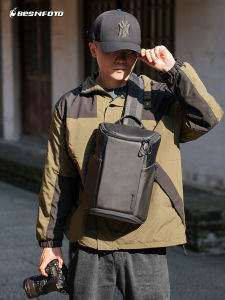 Besnfoto Baixin Shoulder Messenger Bag SLR Camera Photography Bag Mirrorless Camera Handbag Men and Women Riding Mountain Climbing Travel Carry-on Bag Sports Multi-Functional BN-2318 Crossbody Bag Chest Difference
