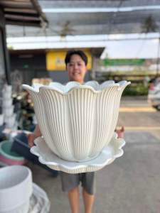 กระถางต้นไม้ขนาดใหญ่ม๊ากก รุ่นบิวตี้ ขนาด 21 นิ้ว