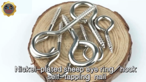 Sekrup Gantung Ulir Baut Gantungan Pigura Screw Hook Gantungan Burung isi 10 pcs