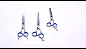 Pet Mall - Pet Dog Grooming Scissors Kit Professional Dog Grooming Shears Supplies 7 inch Stainless Steel Scissors Haircut Tool
