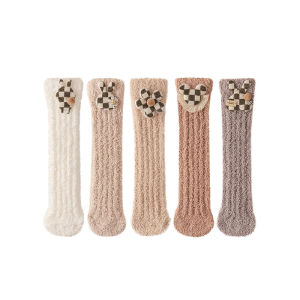 JIAZINI | Winter Thickened Coral Fleece Socks for Home and Floor Use
