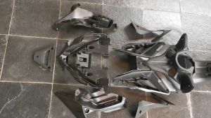 YAMAHA LC135 V2 - V7 INNER HITAM BLACK COVER 100% ORIGINAL HLY  55D-F8400-10