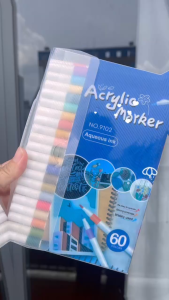 Hộp bút màu Acrylic Marker 60 màu tươi sáng giá rẻ
