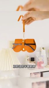 กระเป๋าใส่แว่นตาสไตล์ใหม่ กล่องใส่แว่นกันแดดแบบพกพา กล่องใส่แว่นกันแดด เคสป้องกัน กระเป๋าใส่แว่นตาแฟชั่นน้ำหนักเบาสุดหรู