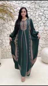 DIVASHION - Kaftan Wanita Ukuran Jumbo Bahan Rayon Premium Resleting Depan Busui Friendly Halus Dan Adem Di Pakai