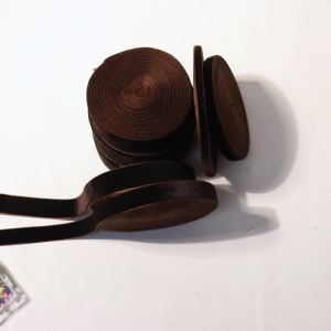 5-10yards/roll Velvet Ribbons Deep Brown Color Single Face Flocking Webbing For DIY Christmas Crafts Party Wrapping Decoration
