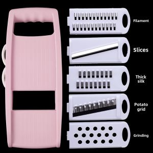 Multifunctional Kitchen Potato Thread Scraper Cutter Slicer Home Use Easy to Clean Durable Plastic And Stainless Steel