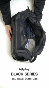 Bitplay Black Series 45L Travel Duffel Bag – Waterproof Tear-Resistant Anti-Theft Lightweight & Versatile Carry Bag