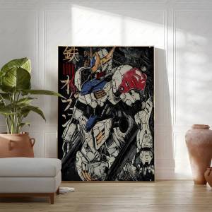 Bandai | Gundam Mobile Suit Anime Poster Virtue HD Canvas Wall Art Waterproof Print For Bedroom Living Room Decor Gift