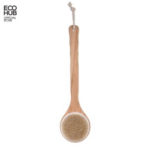 Bàn chải tắm cán tre ECOHUB tẩy tế bào chết 40cm tiện dụng