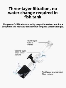 VOA | Mini Fish Tank Filter Water Purification Circulation Reverse Aeration Oxygen Pump