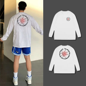 เสื้อยืดคอกลมแขนยาวแบบสวมหัวสำหรับผู้ชาย ทรงหลวม สไตล์ลำลอง แห้งเร็ว ระบายอากาศได้ดี สีบล็อก ฤดูใบไม้ร่วง 2024