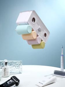 Wall-mounted Toothbrush Cup Holder No Drilling Required