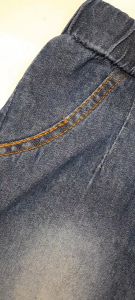 OMAHBAYI Celana Jins Anak Perempuan Pinggang Karet Variasi Kancing Usia 1 - 5 Tahun