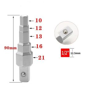 1Pcs Key Spanners Radiators Carbon Steel Pagoda Head Valves Key Step Wrench with Square 1/2inch Ratchet Drive Radiators Wrench