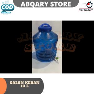 Galon Mini Kecil Murah + Keran 10 liter bahan tebal/Dispenser Galon Keran