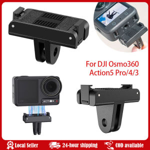 Magnet Base Mount Adapter Magnetic Quick Release Tripod Connector 1/4 Adaper Interface Black for DJI Action 3/4 Camera Magnetic Two Claw Adapter 1/4 Thread For DJI Action 5Pro 4 3 Universal Port Osmo Action 5 Pro Camera Magnet Accessories
