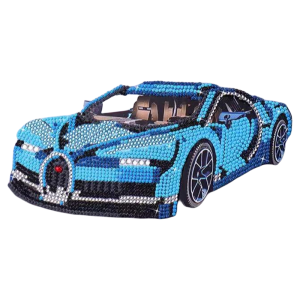 Childrens DIY Diamond Painting Car Racing Brick Crystal Sticker Boys 3D Handmade Glue Creative Gift for Primary School Students