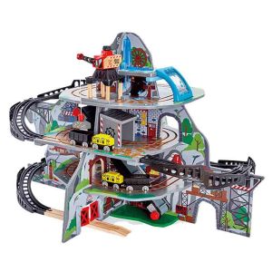 Hape | Magic Mine Multi-Level Train Track Construction Toy for Children