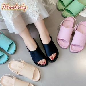 1962-A17 [WONDERLY] Sandal Slop Cewek / Sepatu Sandal Karet Wanita 2 in 1 / Sandal Wanita 2 in 1 Jelly / Sendal Wanita Wonderly / Sandal Selop Karet / Sandal Sepatu Karet