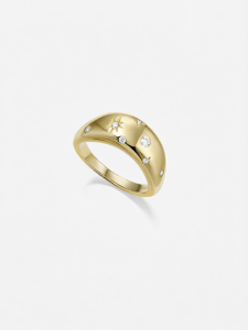 Light Shining Star Pattern Luxurious Ring