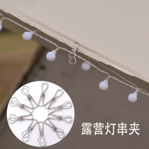 Đèn Trang Trí Trại Cắm Trại Đa Năng Bằng Thép Không Gỉ Đồ Dùng Nhà Cửa Thiết Bị Lều Dây Gió Cố Định Phụ Kiện