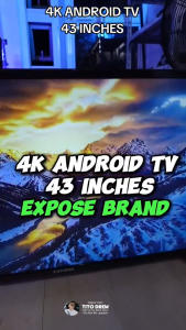 EXPOSE Smart TV 43 Inch 4K TV LED Bluetooth Android 32 Inches on Smart TV Android TV Google TV