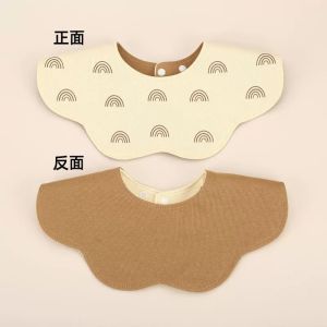 360 Degree Petal Pure Cotton Waterproof Saliva Towel for Babies And Toddlers MIMUHOUSE Brand Saliva Bibs for Infant Care