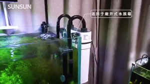 Fast Delivery in Singapore Fast Delivery in Singapore 3-in-1 Aquarium Filter Hang-on Filter with Oxygen Air Pump & Quiet Water Circulation Pump