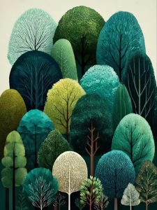 Scenic Tree Landscape Artwork Jigsaw Puzzle 1000PCS-50X70CM Stress Relief Puzzle Wall Art Decor Gift