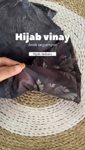 Hijab Vinay Anak Segiempat Motif Termurah Pinggiran Jahit Tepi Ukuran 80x80