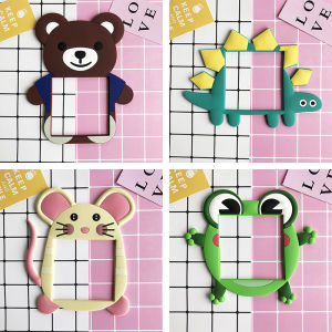 [READY STOCK] Switch sticker protective sleeve cartoon animal decoration living room switch logo switch sticker socket modern minimalist (开关贴保护套卡通动物装饰客厅开关标识开关贴插座现代简约)    Material (材质):  PVC soft glue (PVC软胶)  fabric sub-component (面料次成分): Silica gel (硅胶)