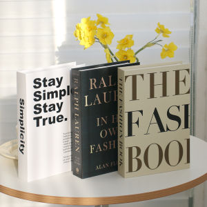3pcs/Set Modern Fake Books Decoration White Color Simulation Book Home Decor Club Hotel Model Living Room Props Books Decor