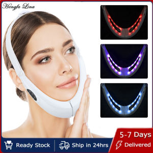 Hengfa Lina EMS Facial Lifting Device LED Photon Therapy Face Slimming Massager Double Chin V Line Lift Belt Cellulite Jaw Device